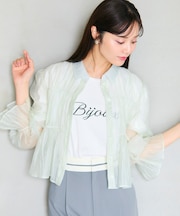 【洗える】シャーリング シアーシャツ