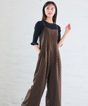 【洗える】ドットフロッキー ロンパース