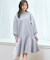 【洗える】バックリボンダンボール ワンピース