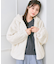 【洗える】フード付きフェイクファー パーカー