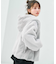 【洗える】フード付きフェイクファー パーカー