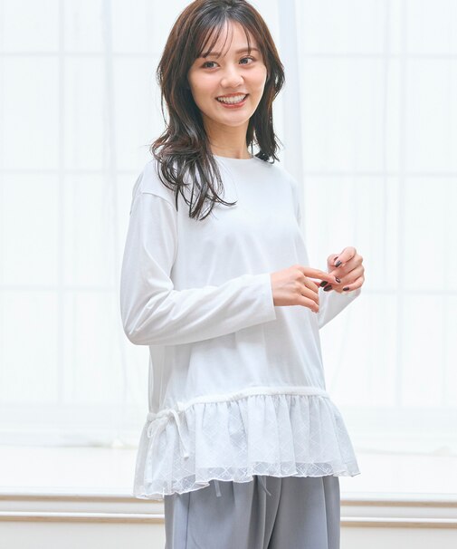 フリルぺプラム カットソー