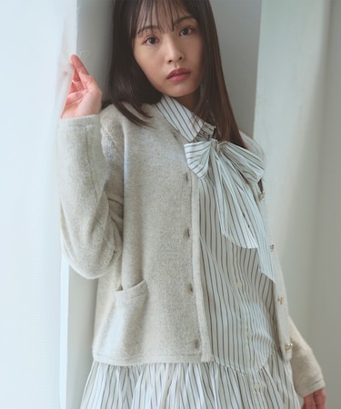 ブークレー ニット ジャケット