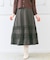 【洗える】フレアギャザーチェック スカート
