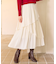 【洗える】アシンメトリーティアード スカート