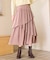 【洗える】アシンメトリーティアード スカート