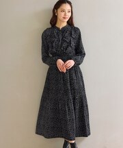 ウエストシャーリングラッフル ワンピース