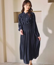 ウエストシャーリングラッフル ワンピース