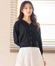 美シルエット ニット カーディガン
