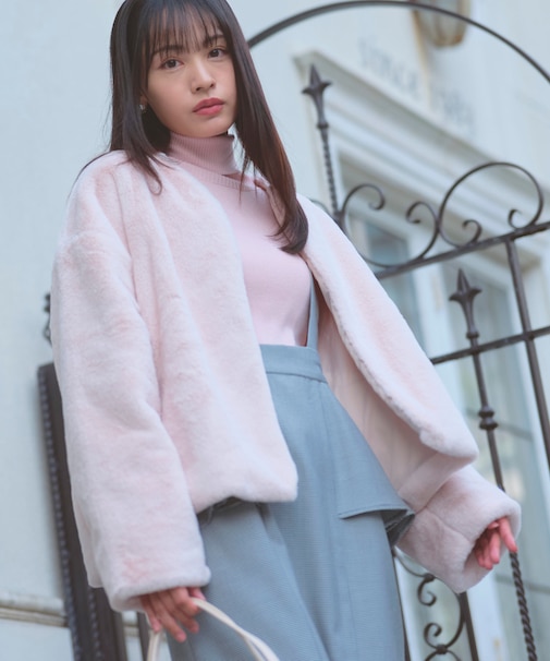 フェイクファー ジャケット