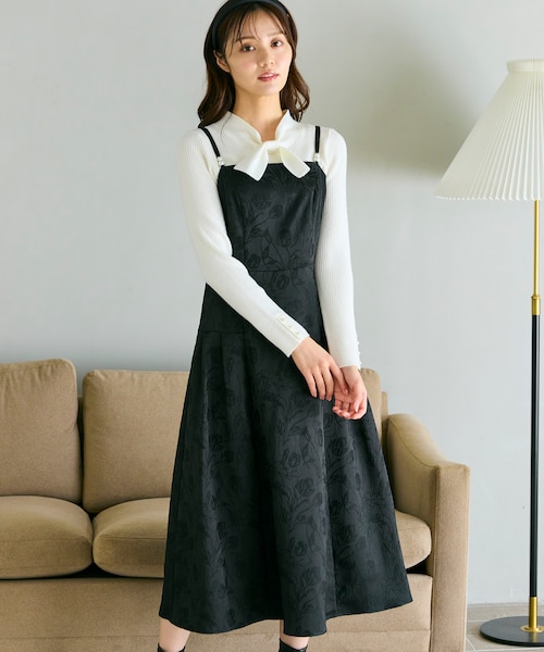 ジャガードキャミ ワンピース｜フェルゥの通販｜&mall（アンドモール