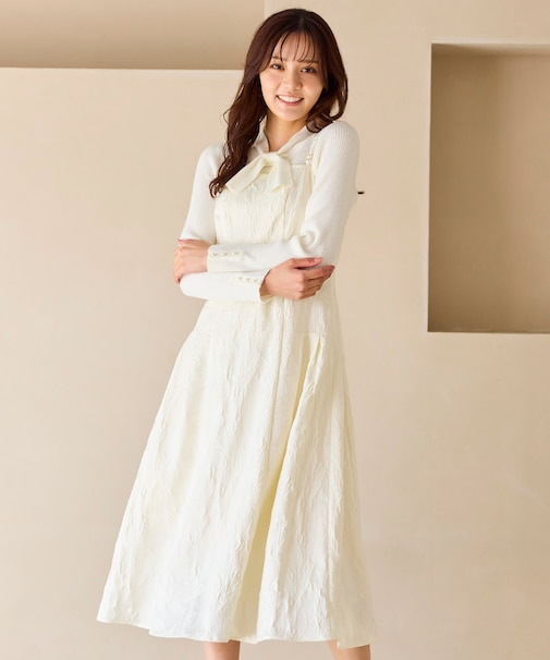 ジャガードキャミ ワンピース