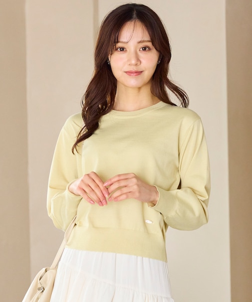 美シルエットニット プルオーバー