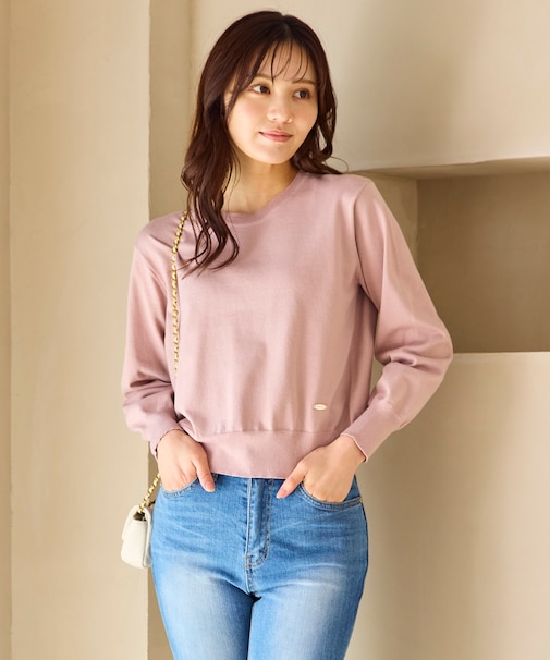 美シルエットニット プルオーバー