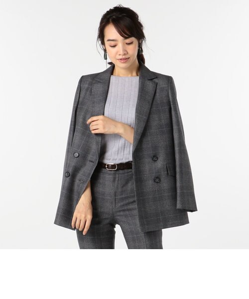 グレンチェックダブルジャケット｜ノーリーズの通販｜&mall（アンド