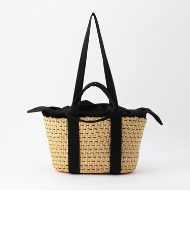 【MUUN/ムーニュ】インナートート2WAYドットラインカゴバッグM