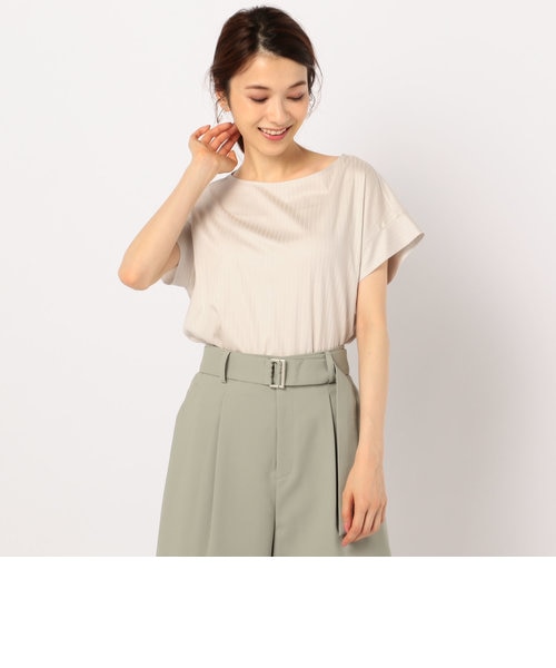 今季 45r ニットソーのバスク四角ボートネック（新品）