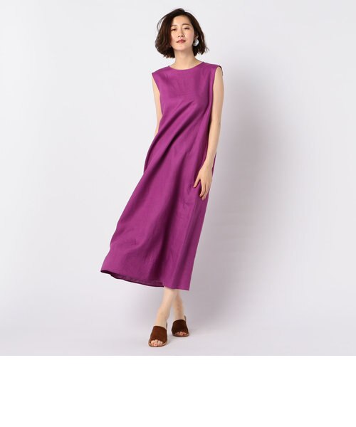 ノーリーズ　リネンライクタックワンピース ★新品・タグ付き★ NOLLEY'S（ノーリーズ）の「リネンライクタックワンピース