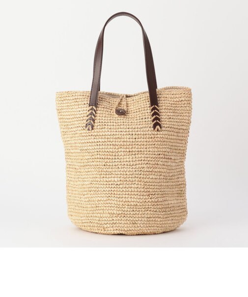 【VINCENT PRADIER /ヴァンサン プラディエ】ラフィアトートバッグ