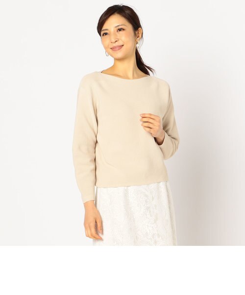 ノーリーズ / ボートネックホールガーメントプルオーバーニット NOLLEY'S（ノーリーズ）の「ボートネックホールガーメントプルオーバー