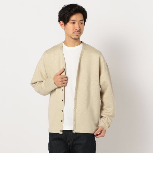 【美品】バトナー　カーディガン　M　リネン100% ベージュ　日本製 刻印 美品】バトナー カーディガン M リネン100% ベージュ 日本製