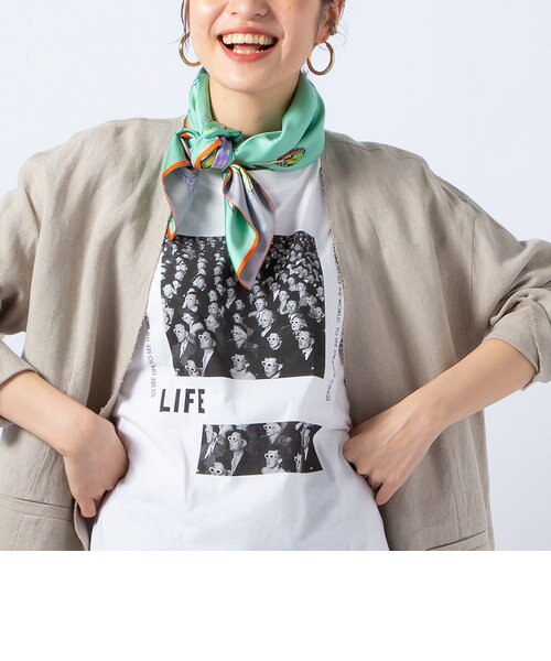 珍しいリバーシブル★manipuri マニプリ　大判　スカーフ　シルク　ストール manipuri/ マニプリ】シルクリバーシブルスカーフ｜ノーリーズの通販