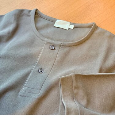 【Handvaerk/ハンドバーク】1505 pique henley s/s ヘンリーネック カットソー Tシャツ ピケ