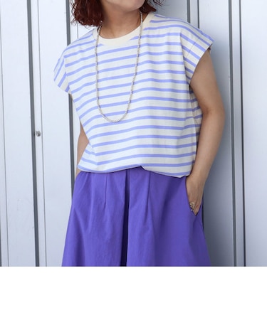 ◇【WEB限定】スラブボックスボーダーTシャツ