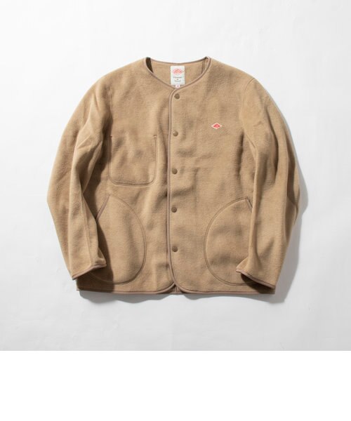 DANTON/ダントン】フリースカーディガン FLEECE COLLARLESS