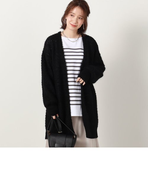 C+/シー】ドットロングカーディガン｜ノーリーズの通販｜&mall