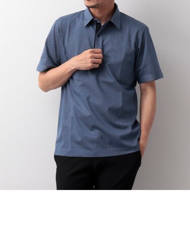 下前配色ポロシャツ（オシャレなクールビズポロ）