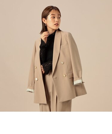 ＜飯豊まりえさん着用＞ウォッシャブルストレッチダブルジャケット