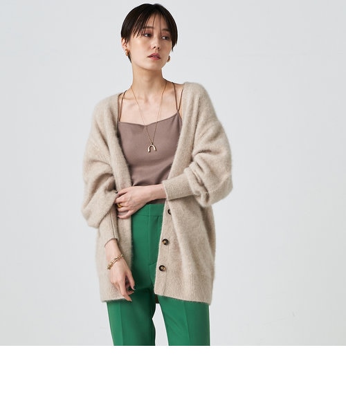 ◇【WEB限定カラーあり】ヘアリーVネックカーディガン｜ノーリーズの