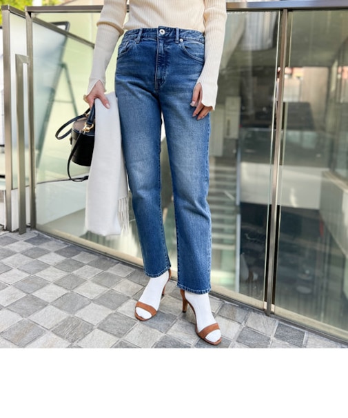 ストレッチスリムストレートデニム