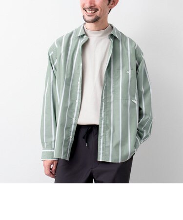 【WORK ABOUT/ワークアバウト】ELEMENTARY SHIRT ストライプ レギュラーシャツ