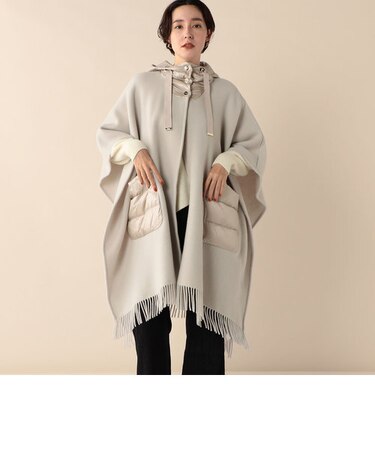 【HERNO/ヘルノ】フード付きケープコート