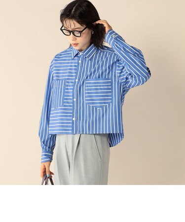 レギュラーカラーショート丈シャツ