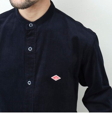 【DANTON/ダントン】BAND COLLAR SHIRT L/S MCD