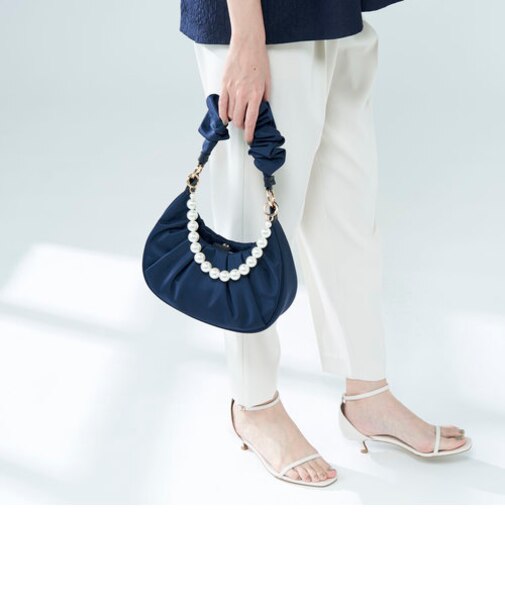 パールハンドル付きマルチ2wayバッグ