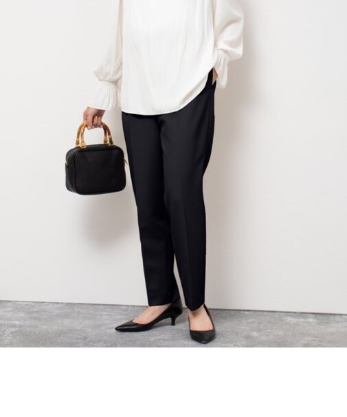 ウォッシャブルダブルクロスタックパンツ