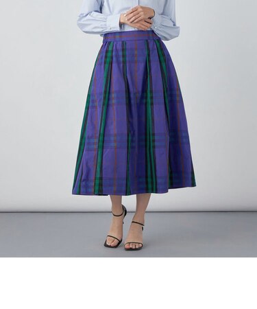 ＜飯豊まりえさん着用＞ウォッシャブルタフタチェックスカート