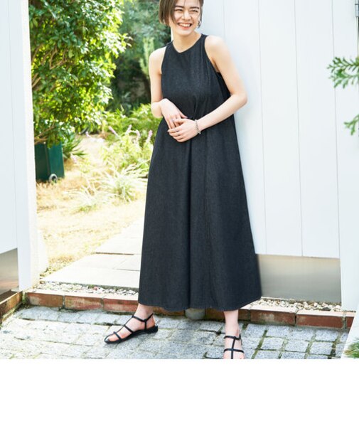 デニムアメスリワンピース