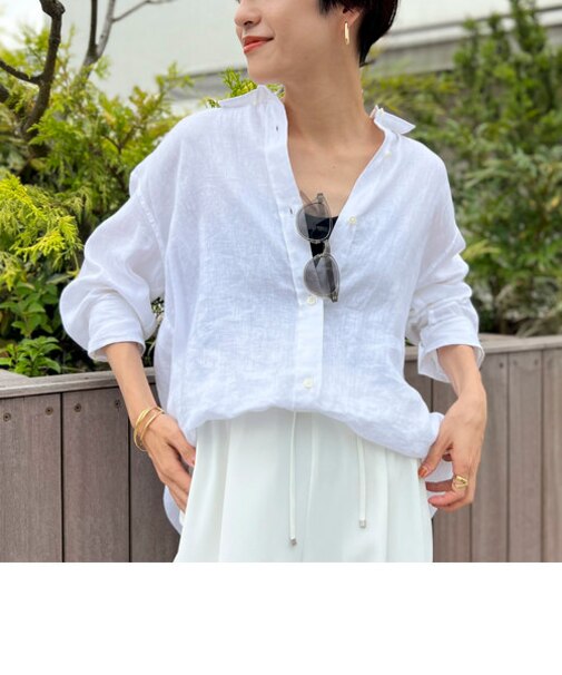 ◇【WEB限定】プレミアムリネンベーシックレギュラーシャツ