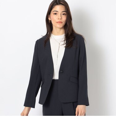 ウォッシャブルSYツイルVネックジャケット