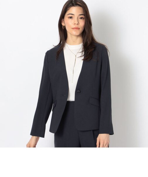 ウォッシャブルSYツイルVネックジャケット