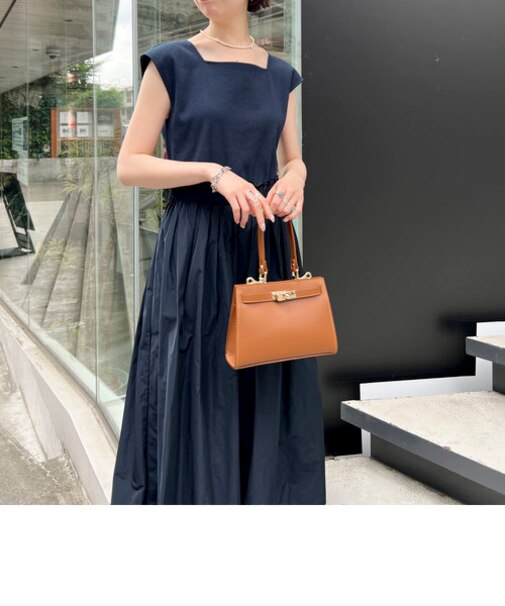 ◇【WEB限定】テレコ×メモリータフタドッキングワンピース