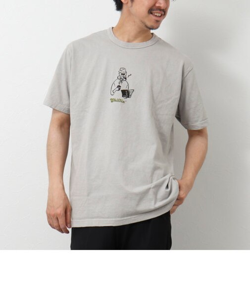 【BARNS OUTFITTERS/バーンズアウトフィッターズ】別注プリントTシャツ Chillin