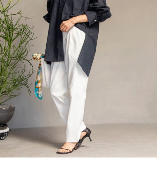 ウォッシャブルハイクオリティテーパードパンツ