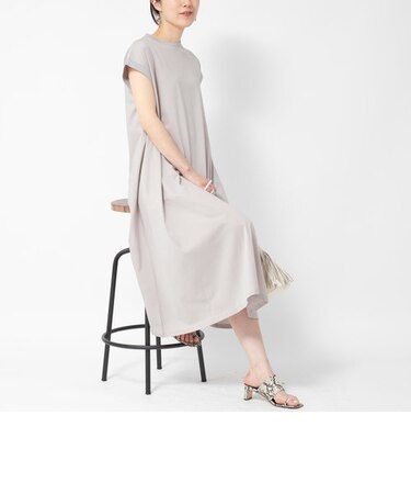 シルケット天竺フレアワンピース