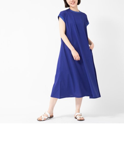 シルケット天竺フレアワンピース